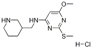 (6-Methoxy-2-Methylsulfanyl-pyriMidin-4-yl)-piperidin-3-ylMethyl-aMine hydrochloride Structure