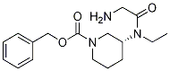 (R)-3-[(2-AMino-acetyl)-ethyl-aMino]-piperidine-1-carboxylic acid benzyl ester 化学構造式