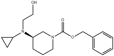 (R)-3-[Cyclopropyl-(2-hydroxy-ethyl)-aMino]-piperidine-1-carboxylic acid benzyl ester Structure