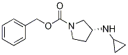 (R)-3-CyclopropylaMino-pyrrolidine-1-carboxylic acid benzyl ester Struktur