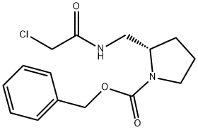 (S)-2-[(2-Chloro-acetylaMino)-Methyl]-pyrrolidine-1-carboxylic acid benzyl ester,1354011-65-6,结构式