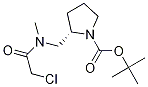 (S)-2-{[(2-Chloro-acetyl)-Methyl-aMino]-Methyl}-pyrrolidine-1-carboxylic acid tert-butyl ester,1353994-65-6,结构式