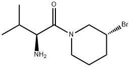 (S)-2-AMino-1-((R)-3-broMo-piperidin-1-yl)-3-Methyl-butan-1-one,1401666-57-6,结构式