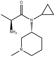 (S)-2-AMino-N-cyclopropyl-N-((R)-1-Methyl-piperidin-3-yl)-propionaMide Structure
