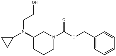 (S)-3-[Cyclopropyl-(2-hydroxy-ethyl)-aMino]-piperidine-1-carboxylic acid benzyl ester Struktur