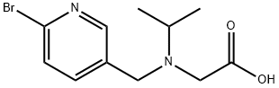 [(6-BroMo-pyridin-3-ylMethyl)-isopropyl-aMino]-acetic acid,1353977-69-1,结构式