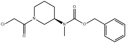 [(R)-1-(2-Chloro-acetyl)-piperidin-3-yl]-Methyl-carbaMic acid benzyl ester 结构式