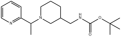 [1-(1-Pyridin-2-yl-ethyl)-piperidin-3-ylMethyl]-carbaMic acid tert-butyl ester Structure