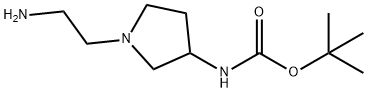 1-(2-氨基乙基)-N-BOC-吡咯烷-3-胺, 1353977-52-2, 结构式