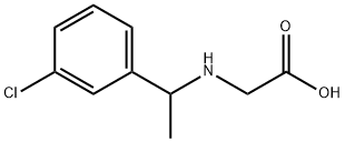 [1-(3-Chloro-phenyl)-ethylaMino]-acetic acid 化学構造式