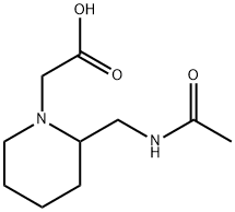 [2-(AcetylaMino-Methyl)-piperidin-1-yl]-acetic acid Structure