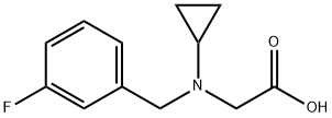 [Cyclopropyl-(3-fluoro-benzyl)-aMino]-acetic acid 化学構造式