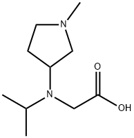 [Isopropyl-(1-Methyl-pyrrolidin-3-yl)-aMino]-acetic acid Struktur
