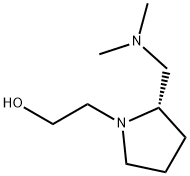 2-((S)-2-DiMethylaMinoMethyl-pyrrolidin-1-yl)-ethanol Struktur