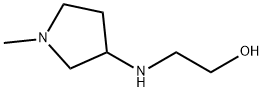 2-((1-甲基吡咯烷-3-基)氨基)乙醇, 42977-84-4, 结构式