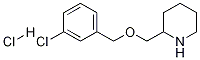 2-(3-Chloro-benzyloxyMethyl)-piperidine hydrochloride Struktur