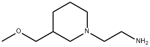 2-(3-MethoxyMethyl-piperidin-1-yl)-ethylaMine 化学構造式