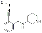 2-(哌啶-3-基氨甲基)-苄腈盐酸盐, 1353989-83-9, 结构式