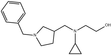 2-[(1-Benzyl-pyrrolidin-3-ylMethyl)-cyclopropyl-aMino]-ethanol Structure