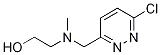 2-[(6-Chloro-pyridazin-3-ylMethyl)-Methyl-aMino]-ethanol 化学構造式