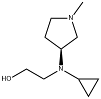 2-[Cyclopropyl-((S)-1-Methyl-pyrrolidin-3-yl)-aMino]-ethanol,1354017-73-4,结构式