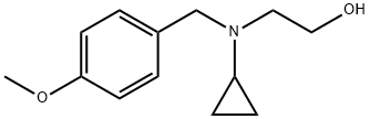 2-[Cyclopropyl-(4-Methoxy-benzyl)-aMino]-ethanol,1339404-59-9,结构式