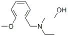 2-[エチル(2-メトキシベンジル)アミノ]エタノール 化学構造式