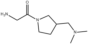 2-AMino-1-(3-diMethylaMinoMethyl-pyrrolidin-1-yl)-ethanone Structure