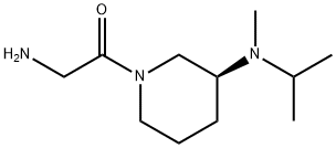 2-AMino-1-[(S)-3-(isopropyl-Methyl-aMino)-piperidin-1-yl]-ethanone 化学構造式