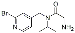 2-AMino-N-(2-broMo-pyridin-4-ylMethyl)-N-isopropyl-acetaMide 结构式