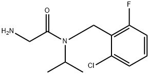 2-AMino-N-(2-chloro-6-fluoro-benzyl)-N-isopropyl-acetaMide 结构式