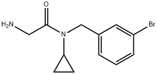 2-AMino-N-(3-broMo-benzyl)-N-cyclopropyl-acetaMide Struktur