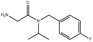 2-AMino-N-(4-fluoro-benzyl)-N-isopropyl-acetaMide Structure