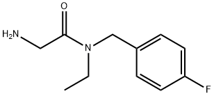 2-AMino-N-ethyl-N-(4-fluoro-benzyl)-acetaMide, 779288-68-5, 结构式