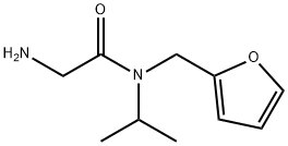 2-アミノ-N-フラン-2-イルメチル-N-イソプロピルアセトアミド 化学構造式
