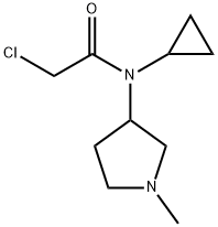 2-Chloro-N-cyclopropyl-N-(1-Methyl-pyrrolidin-3-yl)-acetaMide Structure