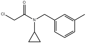 2-Chloro-N-cyclopropyl-N-(3-Methyl-benzyl)-acetaMide 化学構造式