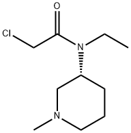 2-Chloro-N-ethyl-N-((R)-1-Methyl-piperidin-3-yl)-acetaMide Struktur