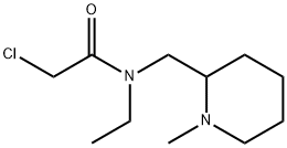 2-Chloro-N-ethyl-N-(1-Methyl-piperidin-2-ylMethyl)-acetaMide 化学構造式