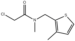 2-Chloro-N-Methyl-N-(3-Methyl-thiophen-2-ylMethyl)-acetaMide Struktur