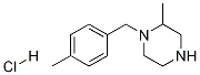 2-Methyl-1-(4-Methyl-benzyl)-piperazine hydrochloride 化学構造式