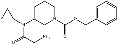 3-[(2-AMino-acetyl)-cyclopropyl-aMino]-piperidine-1-carboxylic acid benzyl ester Structure