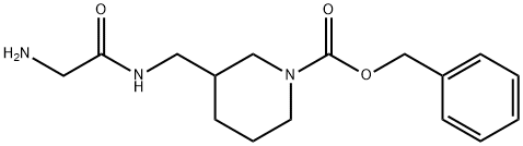 3-[(2-AMino-acetylaMino)-Methyl]-piperidine-1-carboxylic acid benzyl ester Struktur