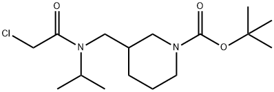 3-{[(2-Chloro-acetyl)-isopropyl-aMino]-Methyl}-piperidine-1-carboxylic acid tert-butyl ester,1353963-76-4,结构式