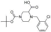 4-(2-Chloro-benzyl)-piperazine-1,3-dicarboxylic acid 1-tert-butyl ester Struktur