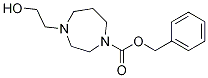 4-(2-Hydroxy-ethyl)-[1,4]diazepane-1-carboxylic acid benzyl ester Struktur