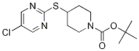 4-(5-Chloro-pyriMidin-2-ylsulfanyl)
-piperidine-1-carboxylic acid tert-
butyl ester,,结构式