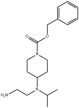 4-[(2-AMino-ethyl)-isopropyl-aMino]-piperidine-1-carboxylic acid benzyl ester Structure