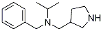 Benzyl-isopropyl-pyrrolidin-3-ylMethyl-aMine Structure