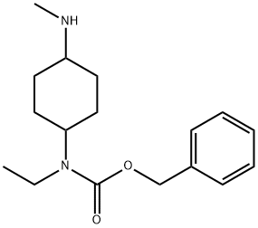 Ethyl-(4-MethylaMino-cyclohexyl)-carbaMic acid benzyl ester 结构式